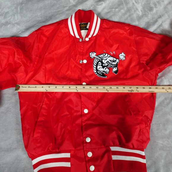 Vintage Swingster Rampaging Trilobites Bomber Jacket Mens S Dinosaurs TV Show - Picture 11 of 13